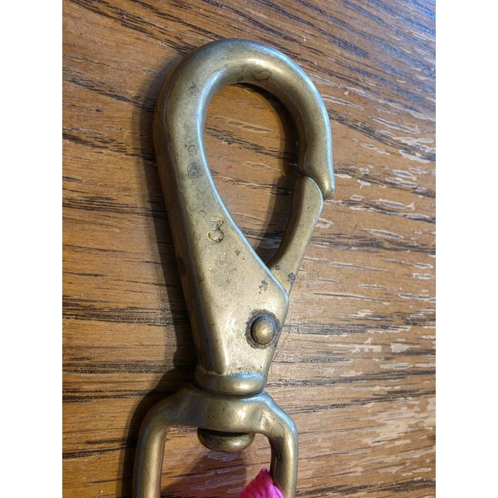 Brass Clip Hook 3 Scuba Diving Swivel Strap Gear Keeper Pink